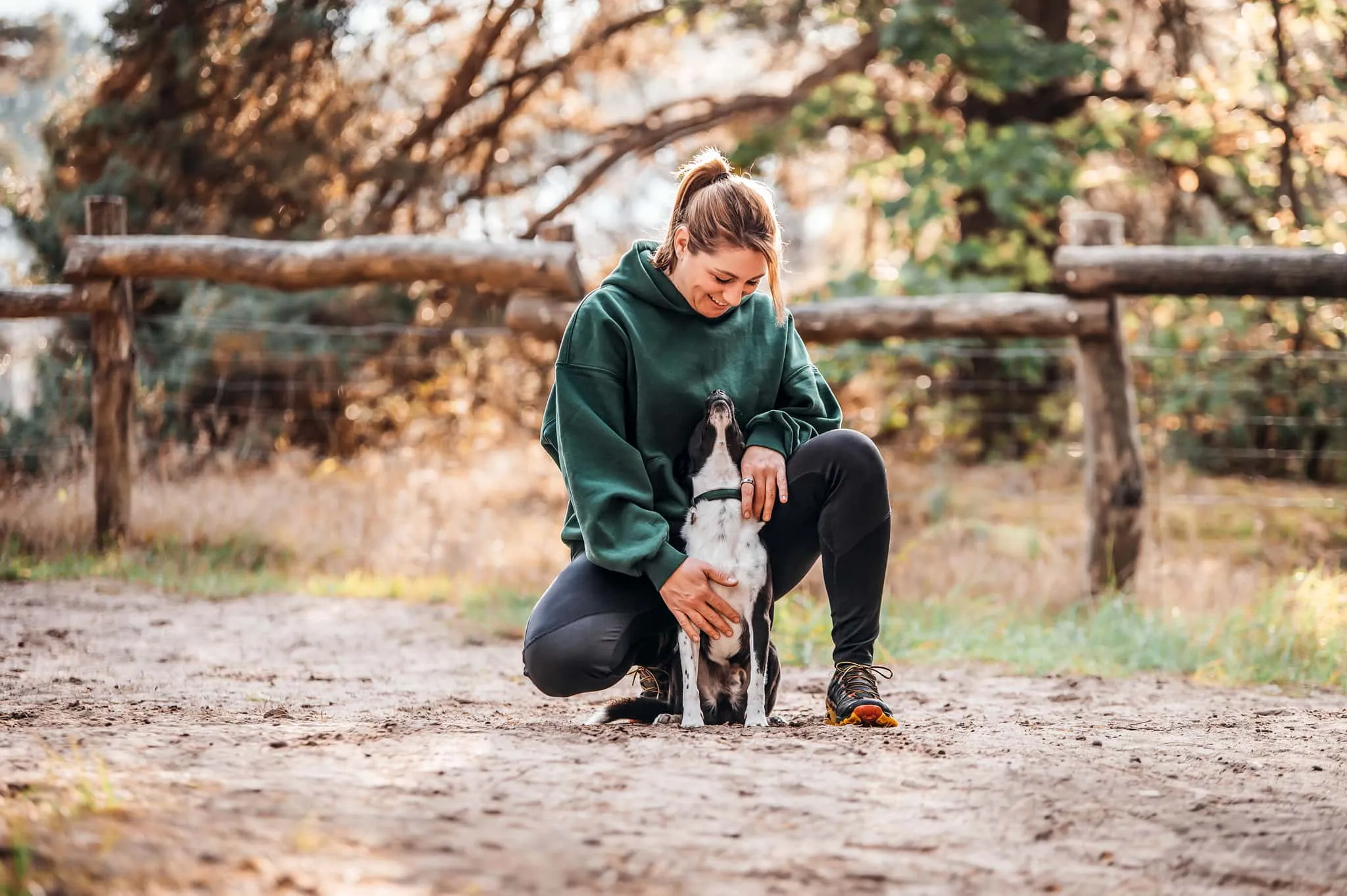 Steffi mit ihrem Hund Nemo